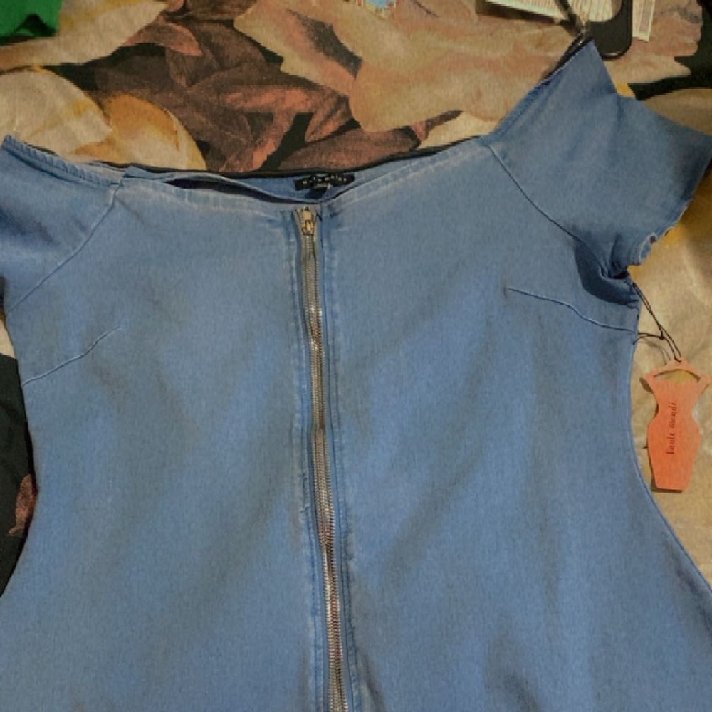 Fitted jeans dress